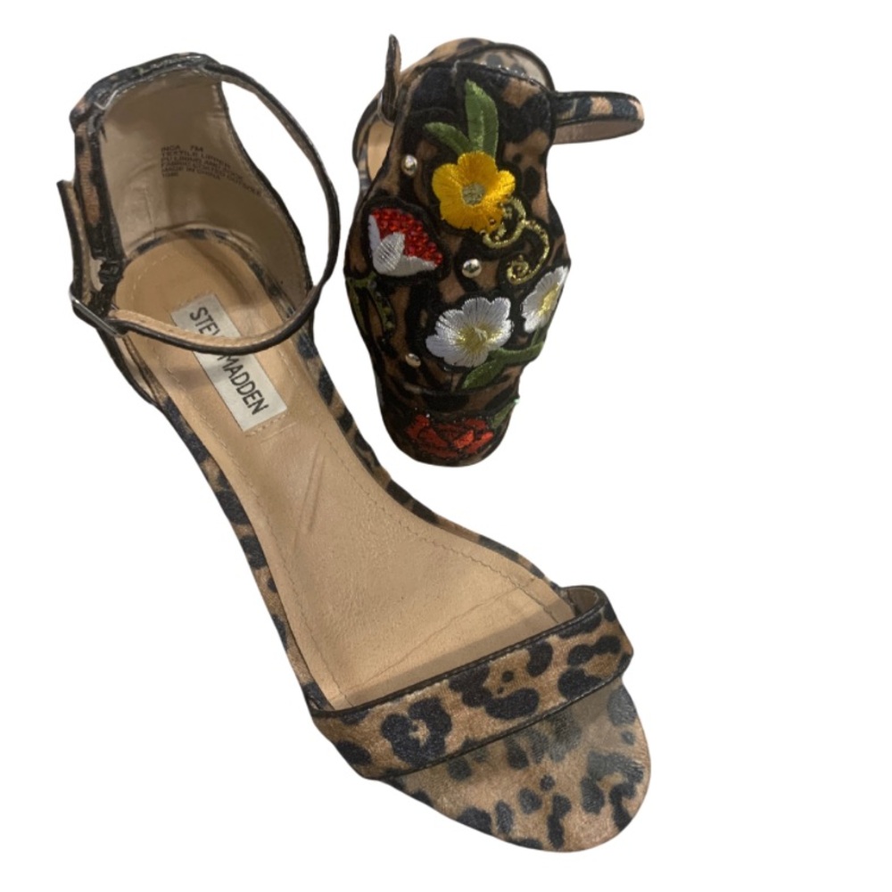 Steve Madden Inca leopard print heels
